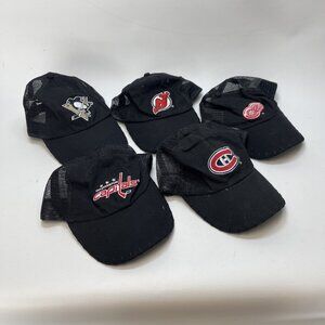 Bundle Lot x5 NHL Hockey x Molson Export Dry Beer Black Snap Back Mesh Trucker